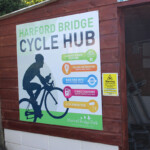 Cycle hub at Harford Bridge Park