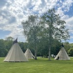 Sioux style TiPi at Harford Bridge Park Access doors to TIPi are low and due to traditional design cannot be adapted